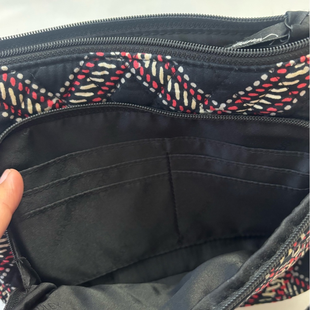 Vera Bradley Black and Red Plaid Crossbody Bag - Picture 5 of 5